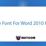 Save Font for Word 2010 File