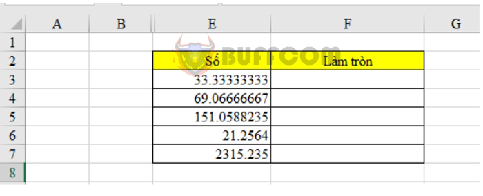 Some simple ways to round integers in Excel