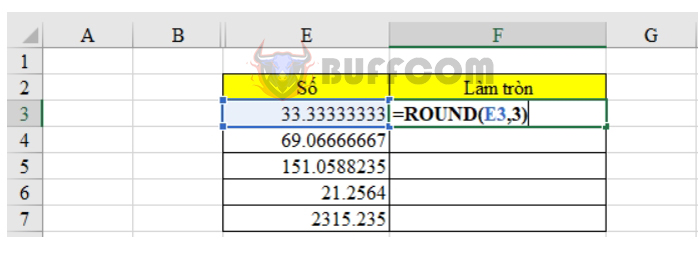 Some simple ways to round integers in Excel