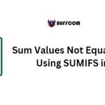 Sum Values Not Equal to Criteria Using SUMIFS in Excel