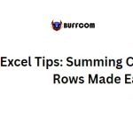Excel Tips: Summing Columns and Rows Made Easy