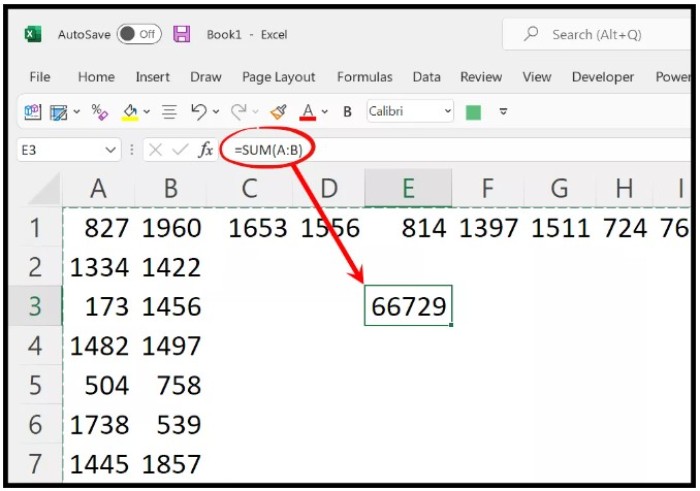 Excel Tips: Summing Columns and Rows Made Easy