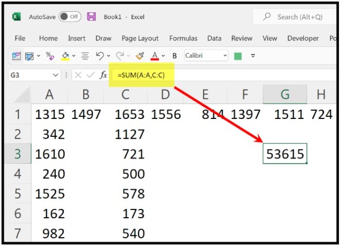 Excel Tips: Summing Columns and Rows Made Easy