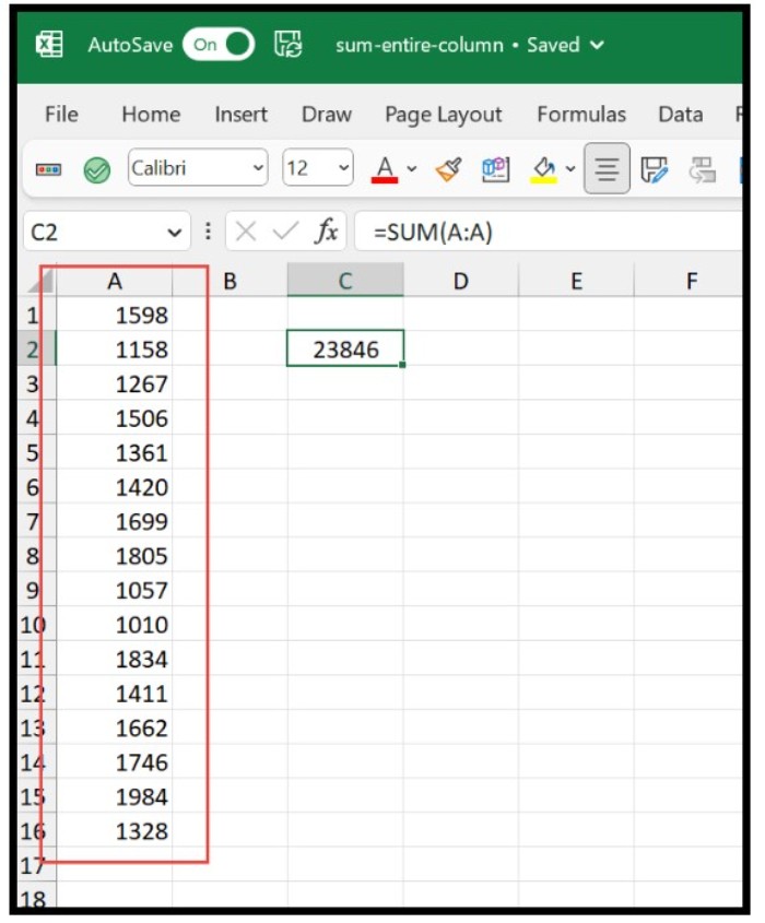 Excel Tips: Summing Columns and Rows Made Easy