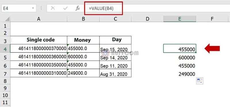 Text To Numbers In Excel 7