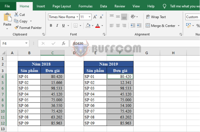 Tips for quickly comparing data tables in Excel