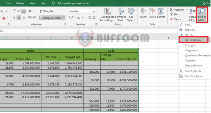 Tips for quickly filling values into blank cells in an Excel spreadsheet