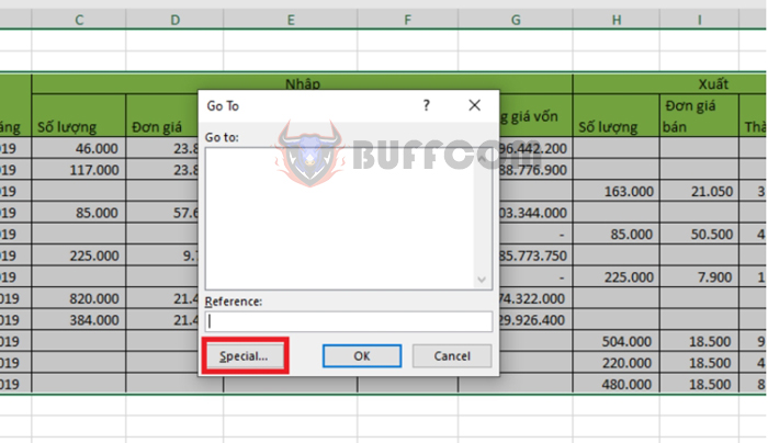 Tips for quickly filling values into blank cells in an Excel spreadsheet