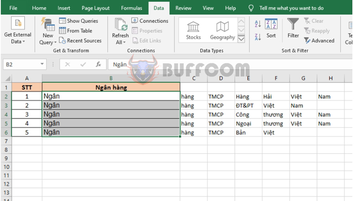 Tips for splitting data in one column into multiple columns in Excel