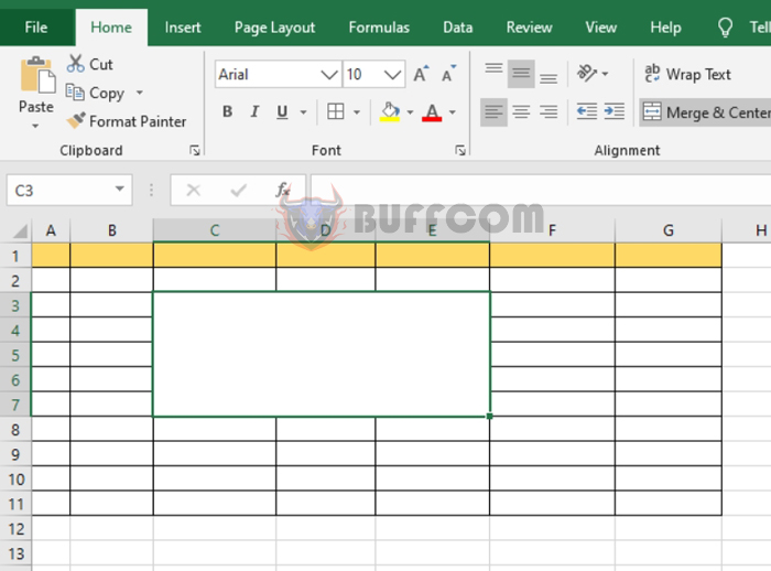 Ways to use Merge & Center tool to merge cells in Excel