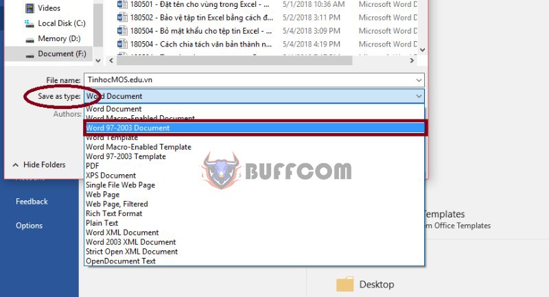 change word file extension 4