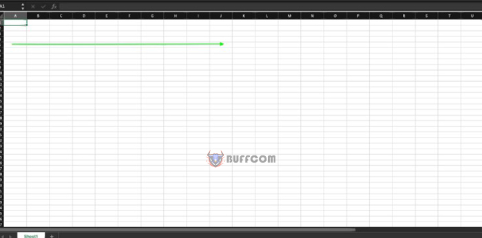 What distinguishes a row from a column in Excel?