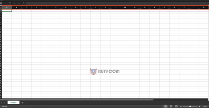 What distinguishes a row from a column in Excel?