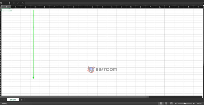 What distinguishes a row from a column in Excel?