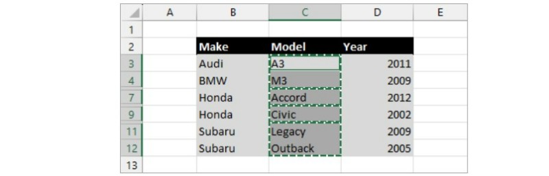 3 Methods to Select Visible Cells in Microsoft Excel 4