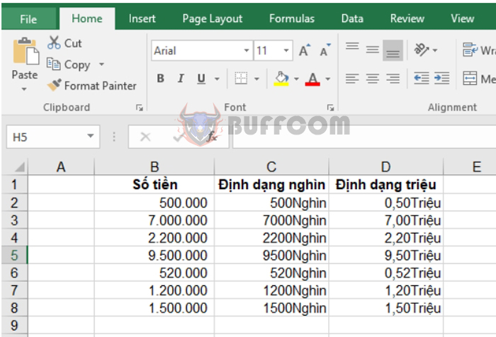 A great tip for formatting currency units in