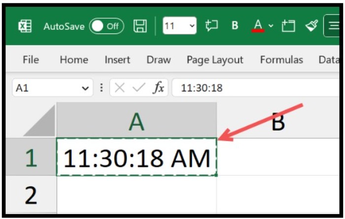 Adding Seconds to Time in Excel 1