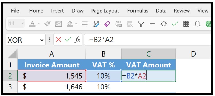 Calculating VAT 2