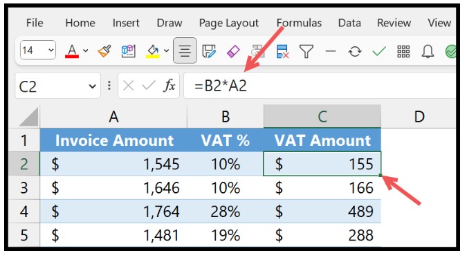 Calculating VAT 3