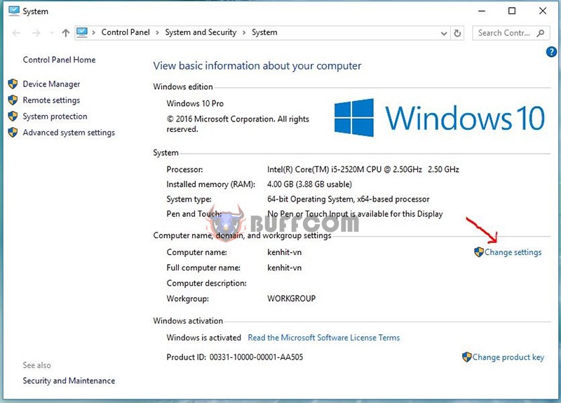 Change Computer Name On Windows 10 17