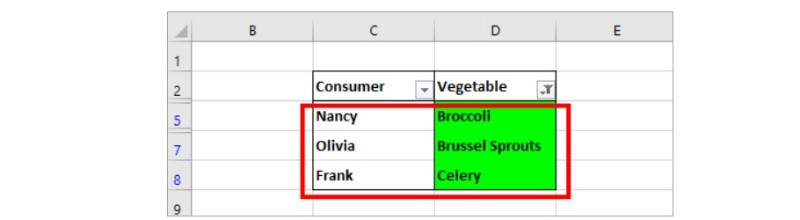 Color Filtering in Microsoft Excel 9