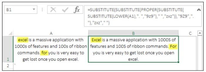 Convert Text to Sentence Case 6