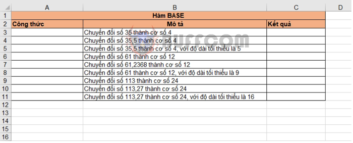 Detailed guide on how to use the BASE function in Excel