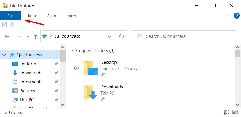 Disable Quick Access In Windows 10 2 1