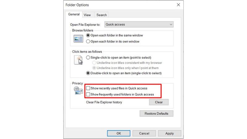 Disable Quick Access In Windows 10 4 1