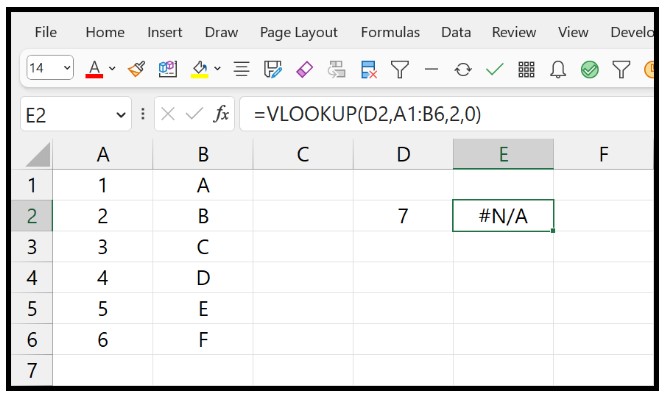 Error in Excel 1