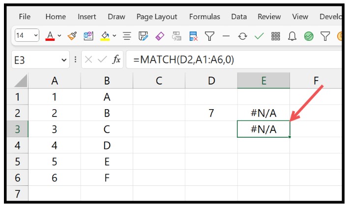 Error in Excel 2