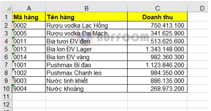 Excel Tip Using the LARGE function to find large values in a data array