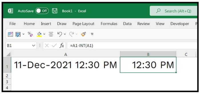 How to Extract Date and Time from a Combined Value in Excel