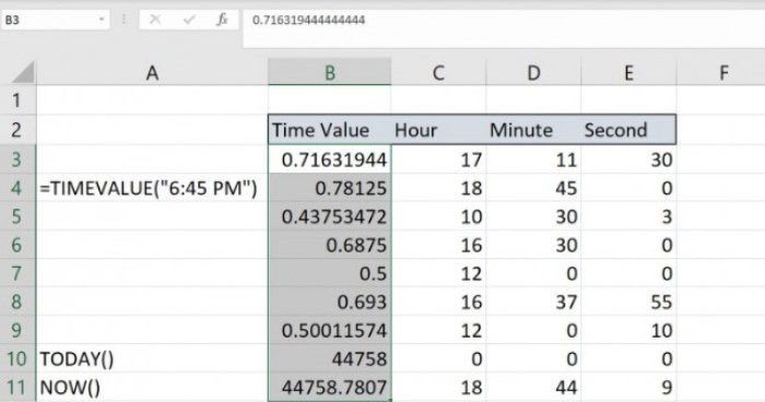 Extract Time Values 4