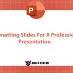 Formatting Slides For A Professional Presentation
