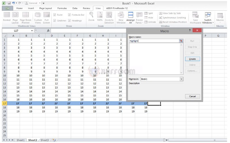 Highlight Rows When Moving In Excel 3