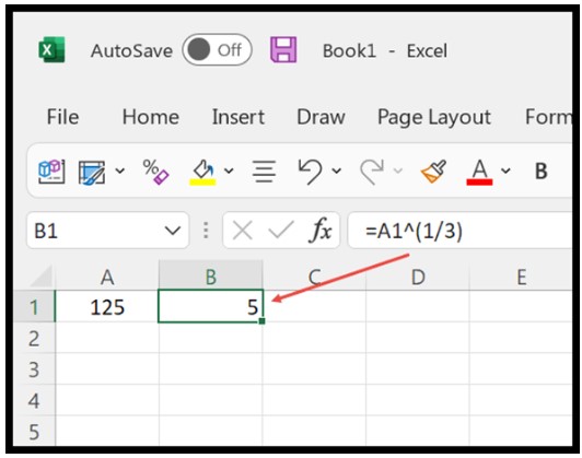 How to Calculate Cube Root in Excel