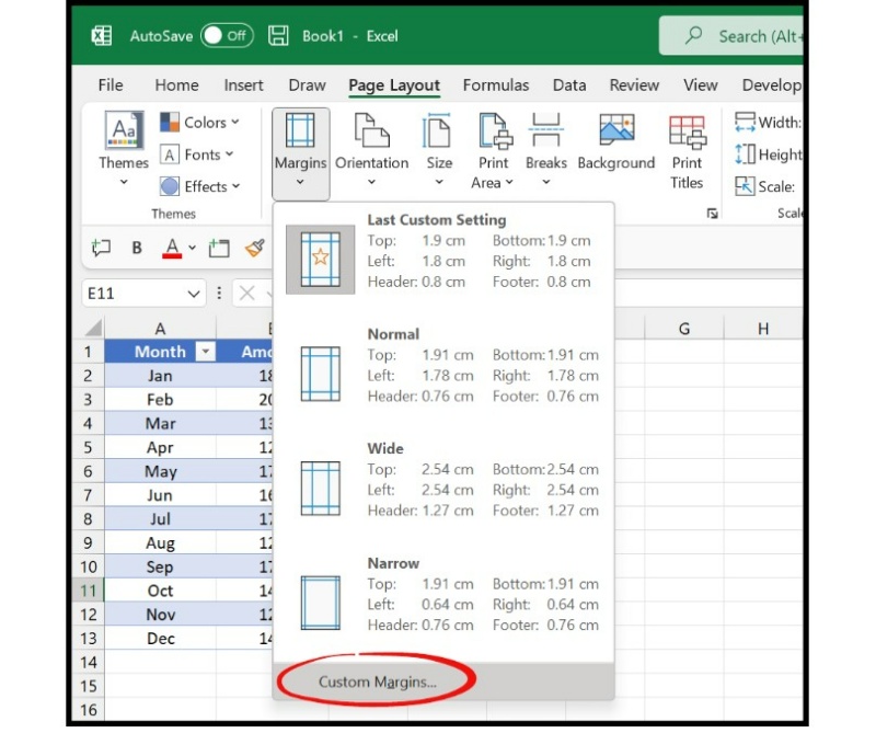 How to Center Worksheets Both Horizontally and Vertically in Excel 3