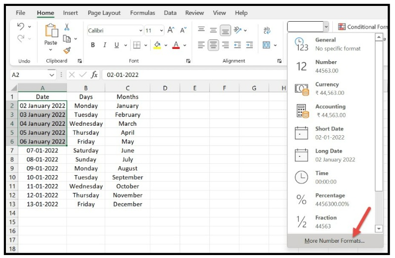 How to Change Date Format in Excel 2