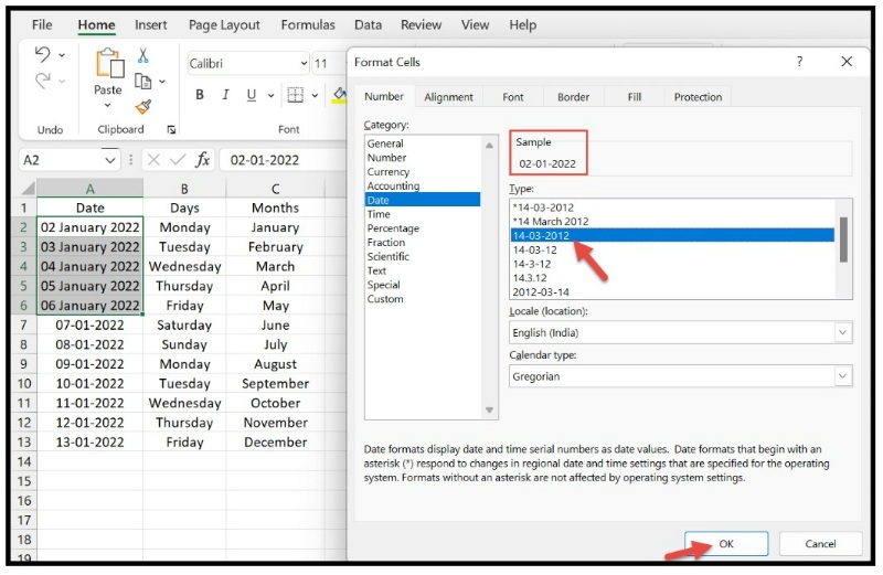 How to Change Date Format in Excel 4