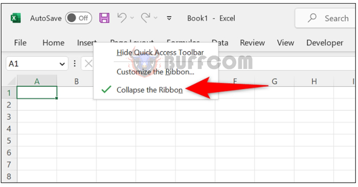 How to Display the Ribbon in Microsoft Excel Word and Outlook3