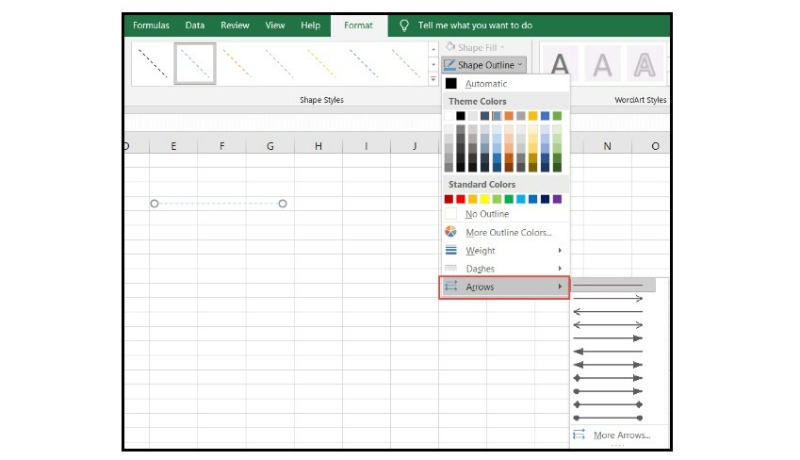 How to Draw a Line in Excel 10
