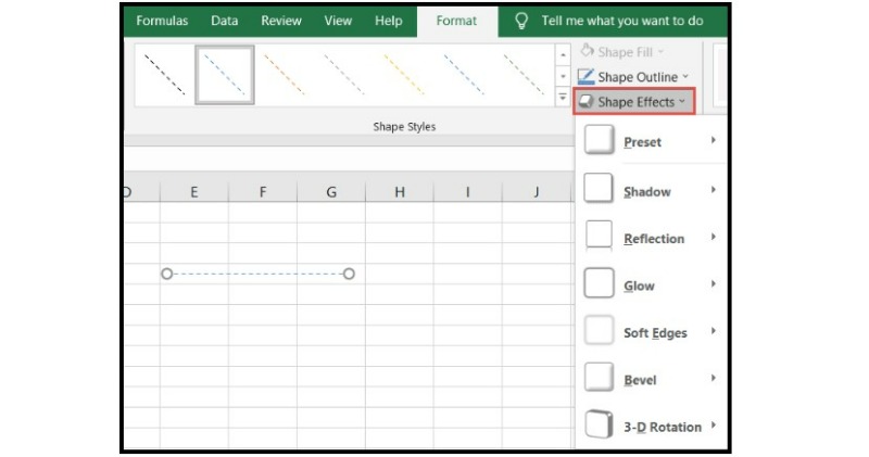 How to Draw a Line in Excel 11