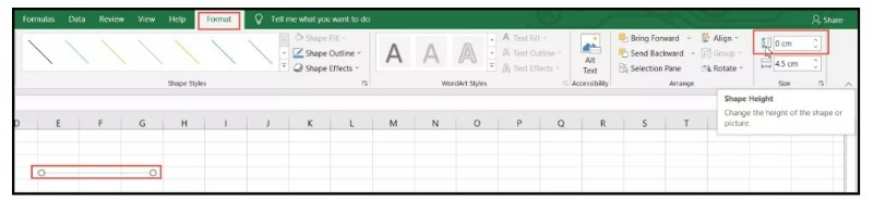 How to Draw a Line in Excel 3