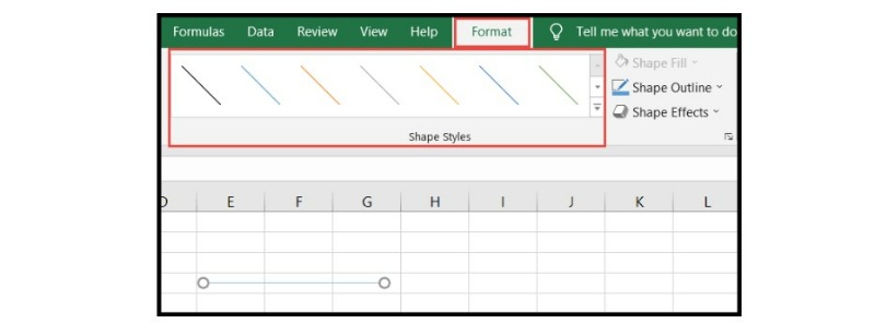 How to Draw a Line in Excel 4