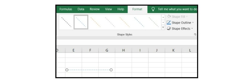 How to Draw a Line in Excel 6