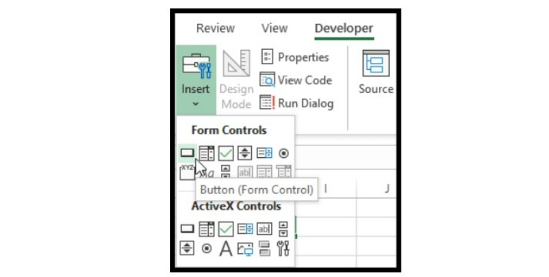 How to Insert a Button in Excel 10