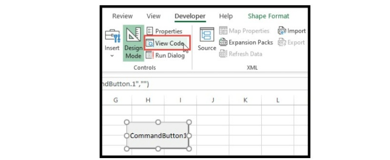 How to Insert a Button in Excel 17