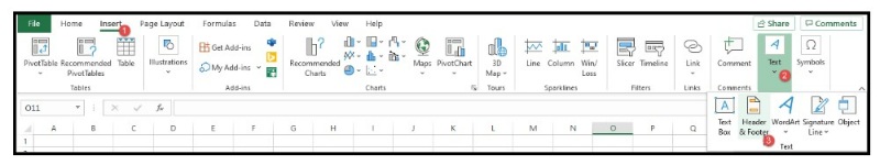 How to Make Headers and Footers in Excel 1