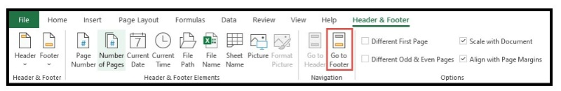 How to Make Headers and Footers in Excel 4